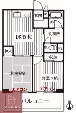 サニーサイド新大阪の物件間取画像