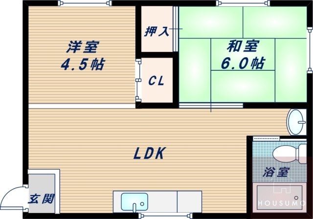 新大阪土井コーポの物件間取画像