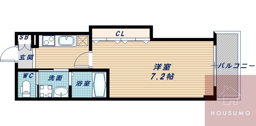 オリエンタル江坂の物件間取画像