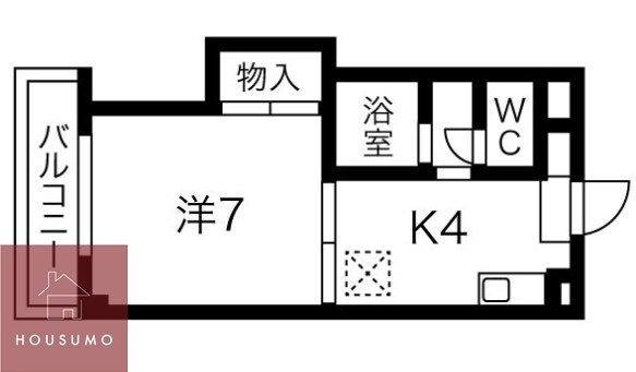 ジュネス西中島の物件間取画像