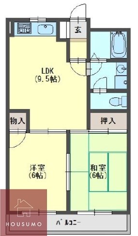 上新庄ハイムの物件間取画像