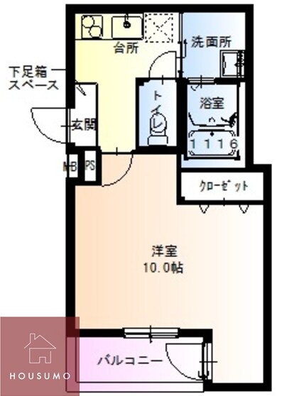 フジパレス豊中曽根Ⅱ番館の物件間取画像