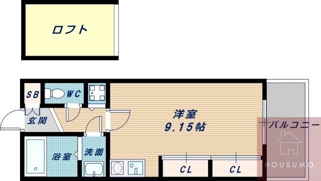 フォレステージュ江坂垂水町の物件間取画像