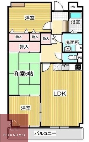 ヒルズ刀根山の物件間取画像