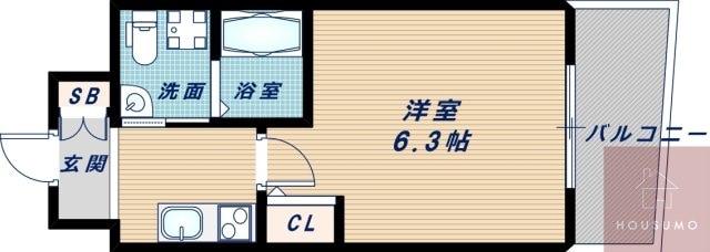 セレニテ江坂ルフレの物件間取画像