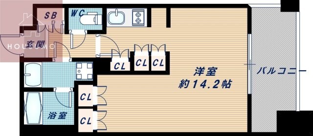 アパートメンツ江坂の物件間取画像