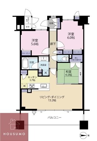 プレミスト千里佐竹台の物件間取画像