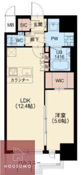 スプランディッド新大阪VIの物件間取画像