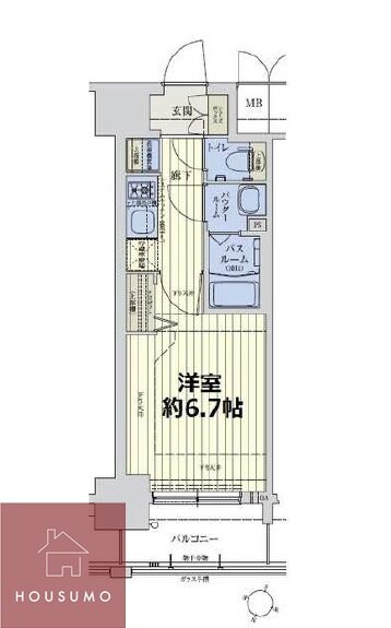 スワンズシティ新大阪ヴィーヴォの物件間取画像