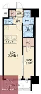 スプランディッド新大阪VIの物件間取画像