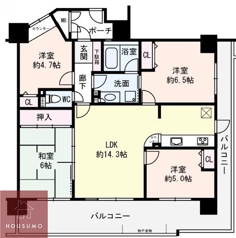 ネバーランド江坂の物件間取画像