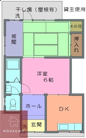 見越タウンの物件間取画像