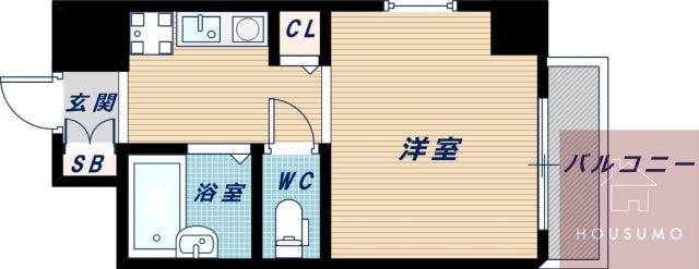 シャネル新大阪の物件間取画像