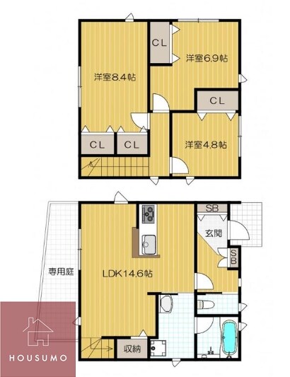 仮)柴原町3丁目貸家の物件間取画像