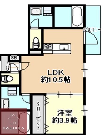 Halu豊中の物件間取画像