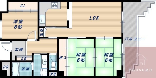 ユタカ・マンションの物件間取画像