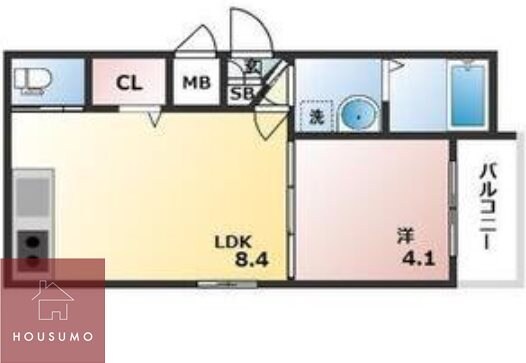 GRANDIR淡路駅の物件間取画像