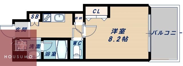 Succeed江坂公園の物件間取画像