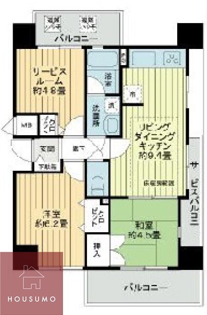 セレッソコート新大阪シティの物件間取画像