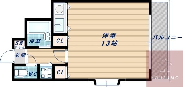 シャトレ豊津Ⅱの物件間取画像