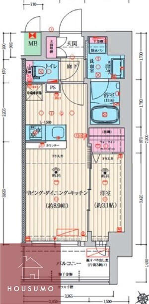 ファーストフィオーレ江坂ガーデンの物件間取画像