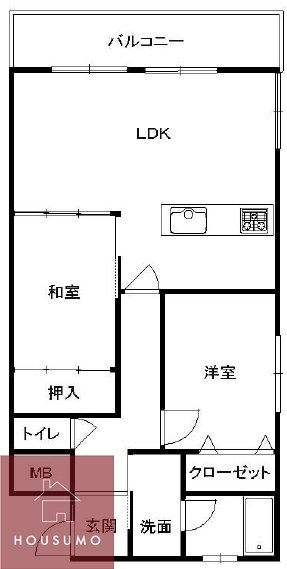 千里泉マンションⅠの物件間取画像