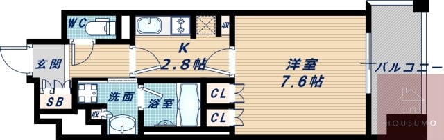 アビティ江坂の物件間取画像