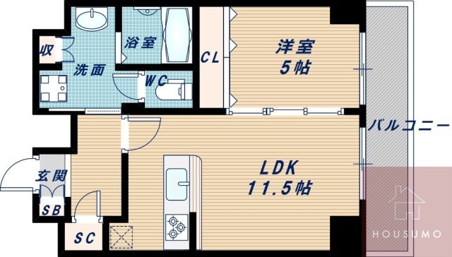 Dimus新大阪の物件間取画像