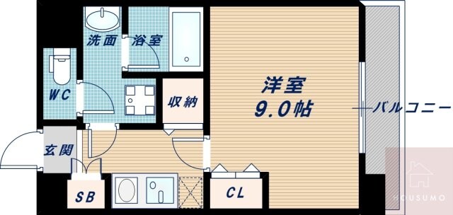 アスール江坂の物件間取画像