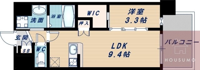 セレニテ江坂ミラクの物件間取画像