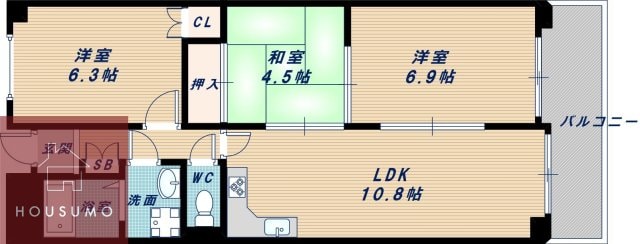 プレーヌ緑地公園の物件間取画像