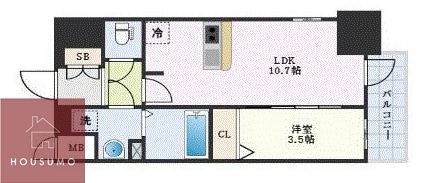 エスリード新大阪ザ・マークの物件間取画像