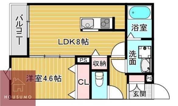 RIEMON蛍池の物件間取画像