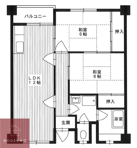 第３清涼マンションの物件間取画像