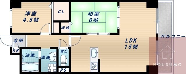 北大阪ハイツの物件間取画像