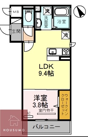 セジュールエピの物件間取画像