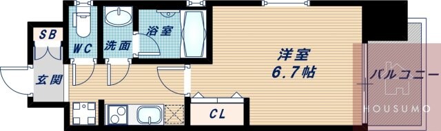 サンレムート江坂ウエストの物件間取画像