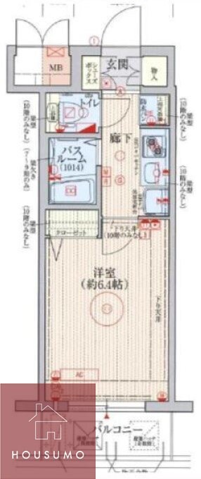 エステムコート新大阪Ⅶステーションプレミアムの物件間取画像