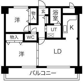 ルグラン服部の物件間取画像