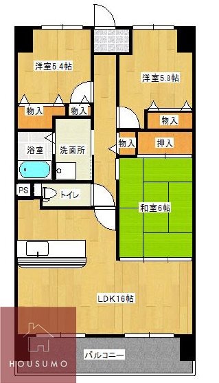 グレイスコート千里山の物件間取画像