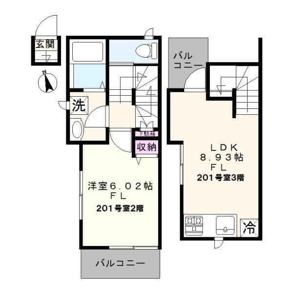 チャルテ西早稲田の物件間取画像