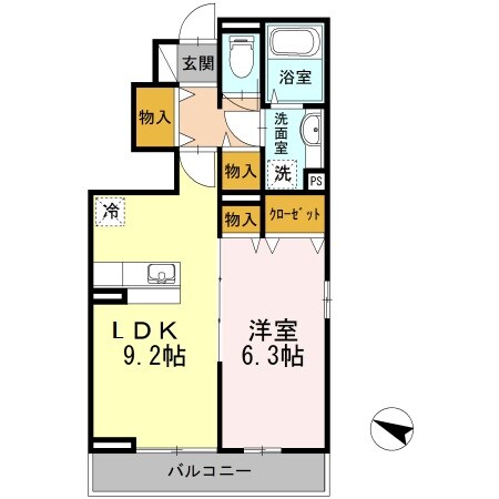 プレジオ志村の物件間取画像