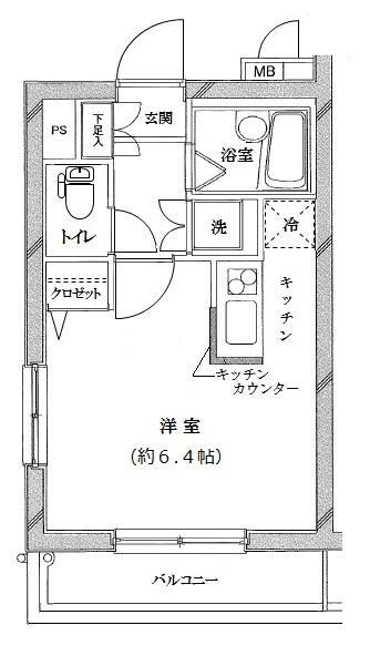 ライジングプレイス板橋の物件間取画像