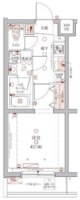 クレヴィスタ常盤台の物件間取画像