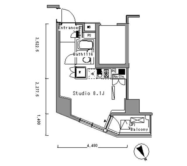 パークアクシス新板橋ウエストの物件間取画像