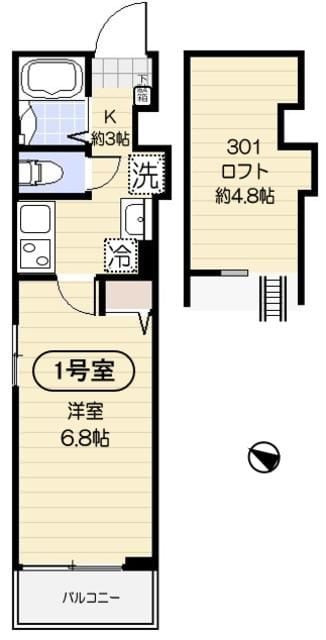 ファインオプト志村の物件間取画像