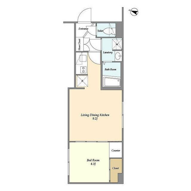 ウェルスクエアイズム千川Ⅱの物件間取画像
