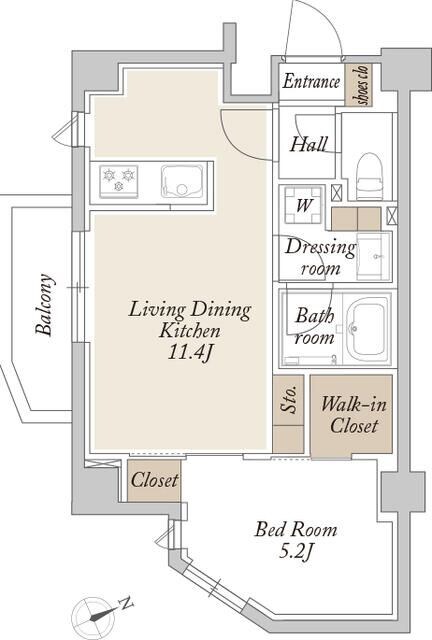 ＯＲＳＵＳ新江古田の物件間取画像
