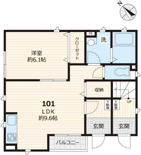 グリーンハイツの物件間取画像