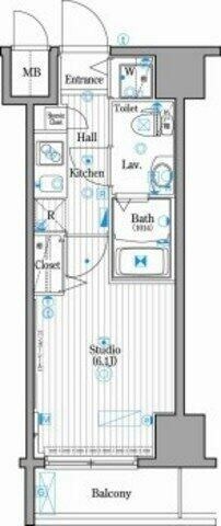 ガーラ・シティ王子の物件間取画像